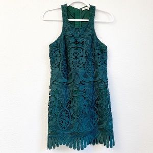 Lovers+Friends Caspian Floral Lace Shift Dress